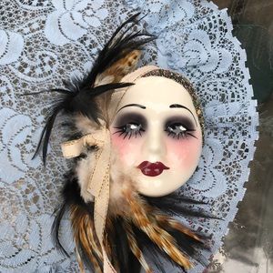 Unique Creations Ceramic Mask San Francisco,4”1996